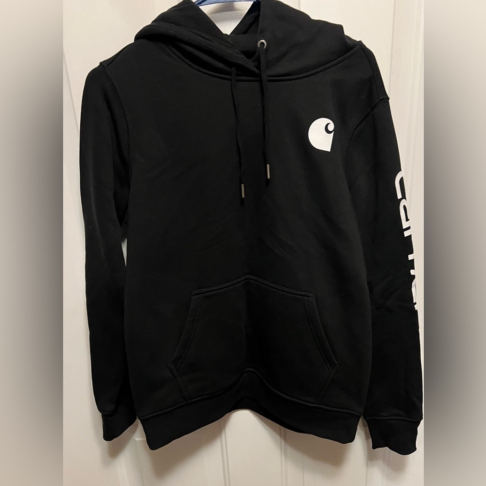 Carhartt Women’s Hoodie Graphic Sleeve Logo Size M
